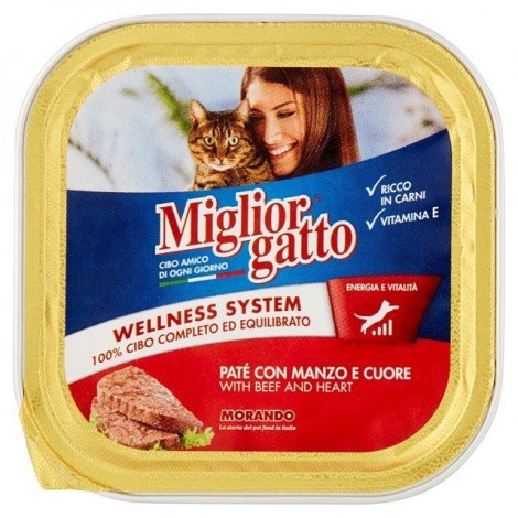 Patè Manzo e Cuore MIGLIOR GATTO 150g - 8007520013062